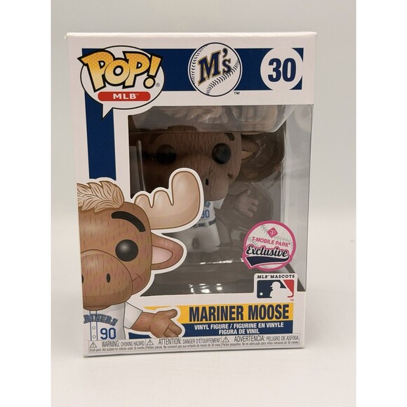 Funko Other - Funko Pop MLB Mariner Moose #30 White Uniform T-Mobile Park Exclusive Mariners
